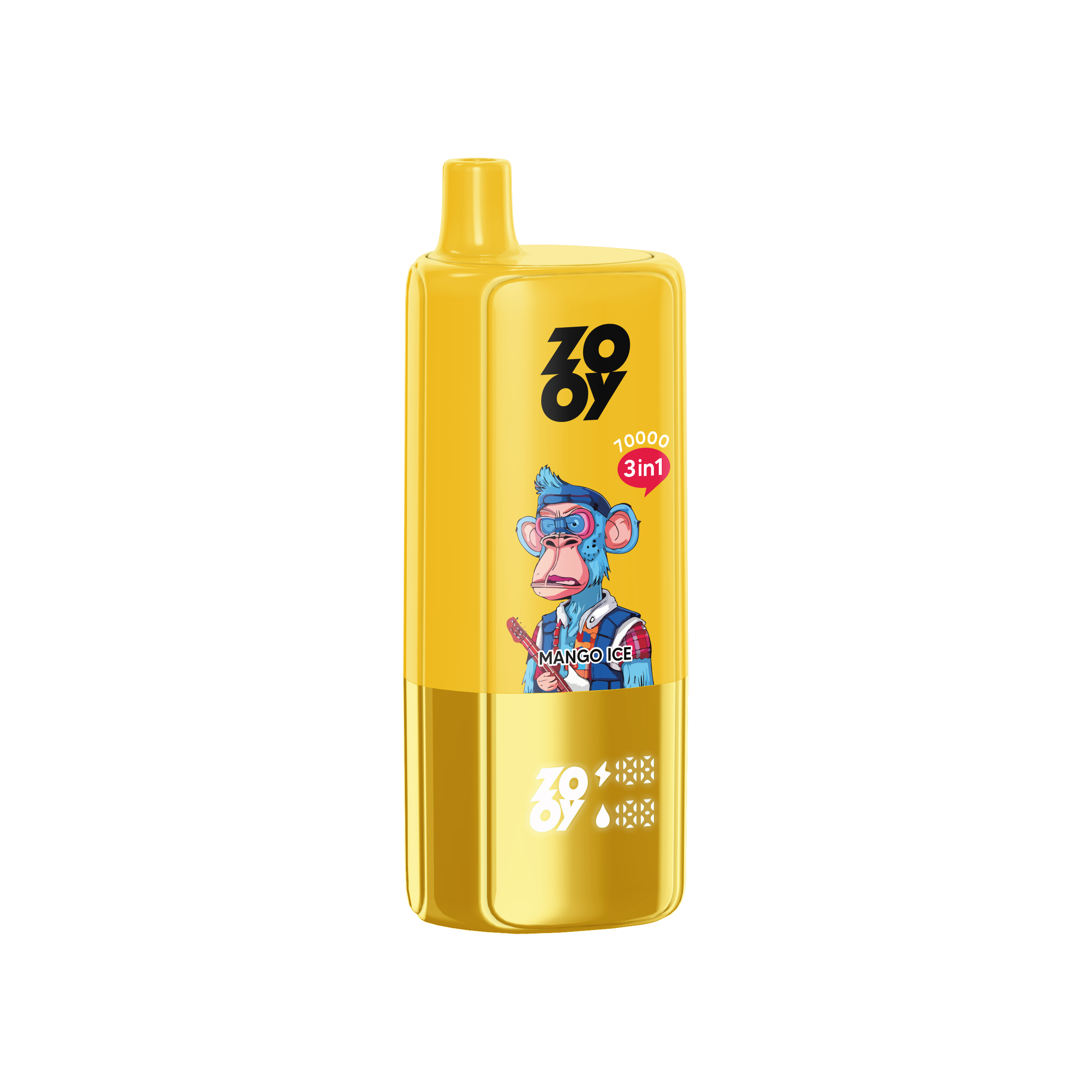 Zooy Vape Triple 70000puff 60000 Electronic Cigarette Disposable Vape 70K 3in1 Flavor Germany Warehouse in Stock