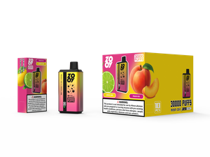 ZOOY twins 30000 2 in 1 Disposable Vape Puff 120K Dual Flavor EU Warehouse-Peach ice & lemon lime