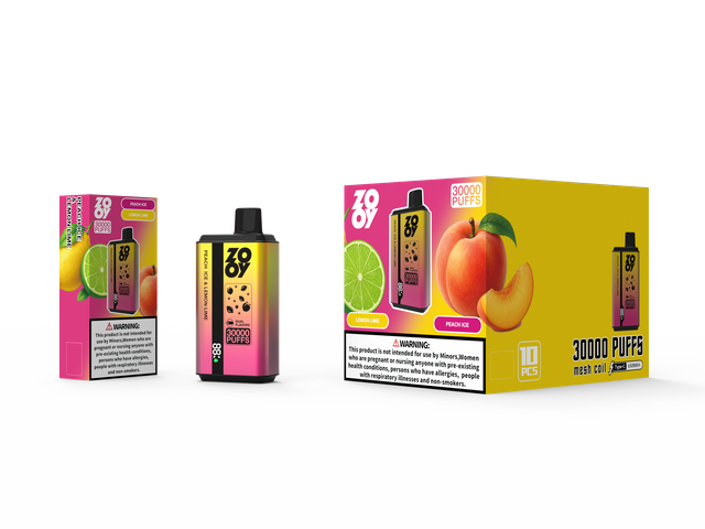 ZOOY twins 30000 2 in 1 Disposable Vape Puff 120K Dual Flavor EU Warehouse-Peach ice & lemon lime