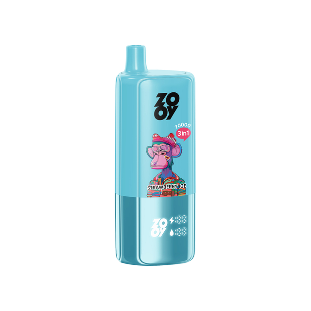 ZOOY VAPE TRIPLE 70k 120k Disposable Vape Three flavors EU Warehouse-Strawberry watermelon & Blueberry ice &Love 666