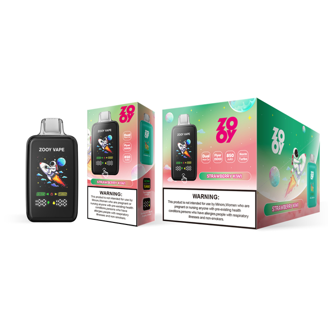 ZOOY VAPE FLYER 35000 Disposable Vape Puff 120K Dual Flavor EU Warehouse-strawberry kiwi