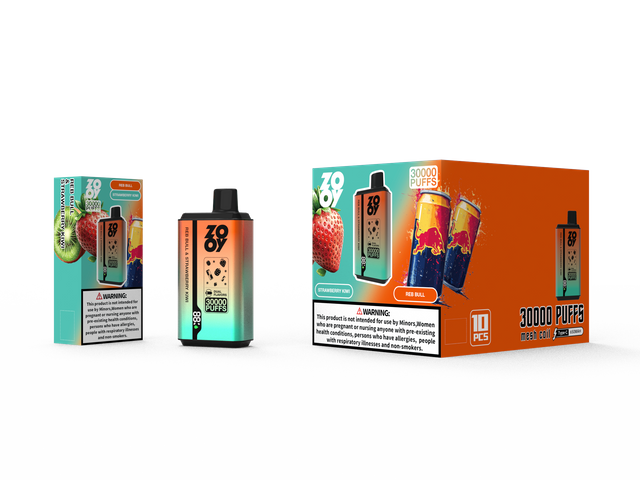 ZOOY twins 30000 2 in 1 Disposable Vape Puff 120K Dual Flavor EU Warehouse-Reb bull & Strawberry kiwi