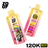 ZOOY VAPE 6 IN 1 120K PUFF Multi Flavor 6 in 1 120000 Puff Vaper Electronic Cigarette EU Warehouse 120K