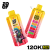 ZOOY VAPE 6 IN 1 120K PUFF Multi Flavor 6 in 1 120000 Puff Vaper Electronic Cigarette EU Warehouse 120K
