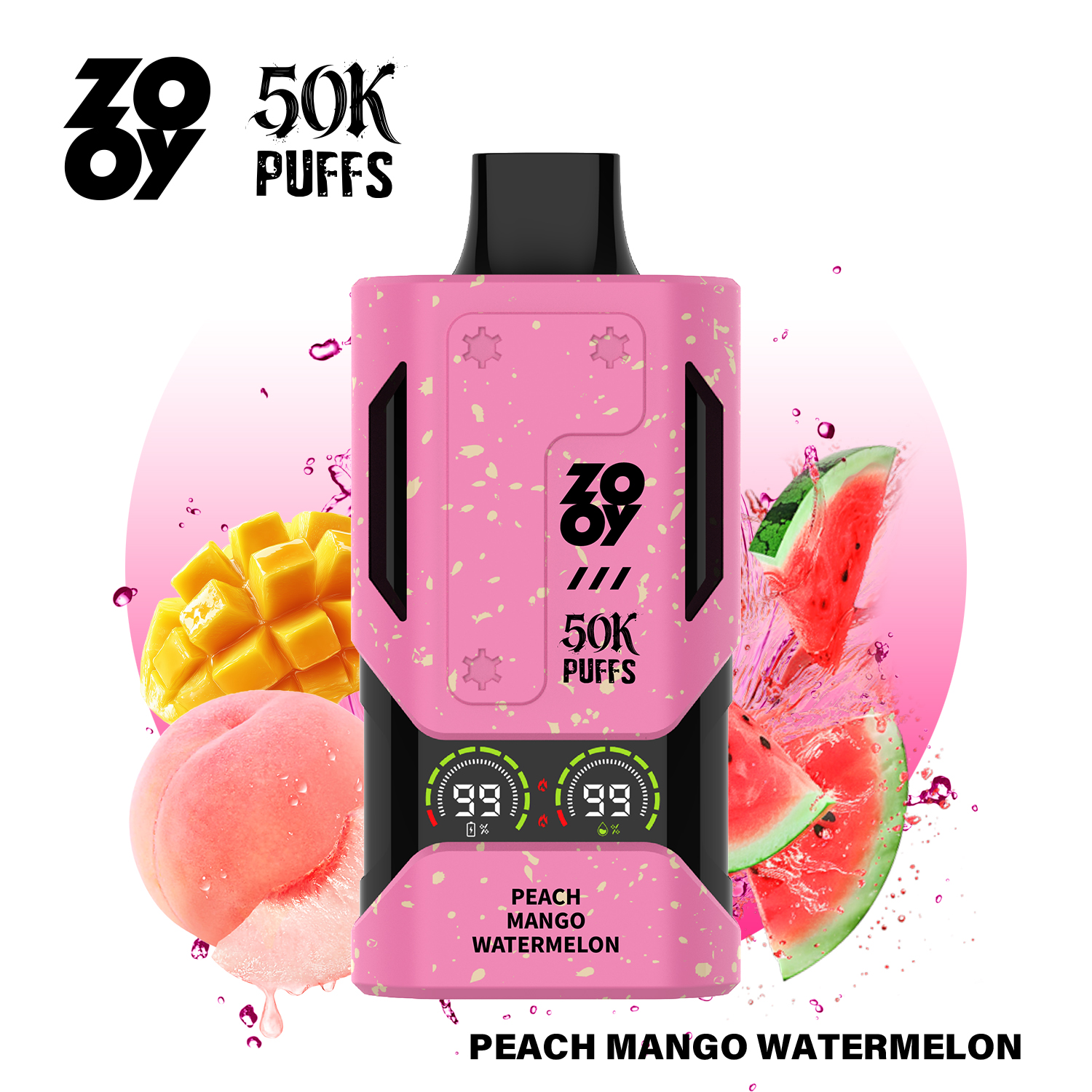 桃子芒果西瓜peach mango watermelon