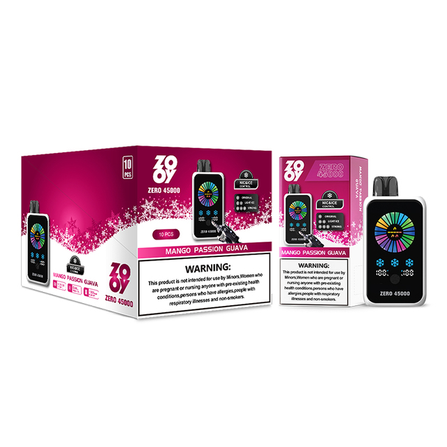 ZOOY VAPE ZERO 45000 Disposable Vape Puff 120K Dual Flavor EU Warehouse-Mango Passion Guava