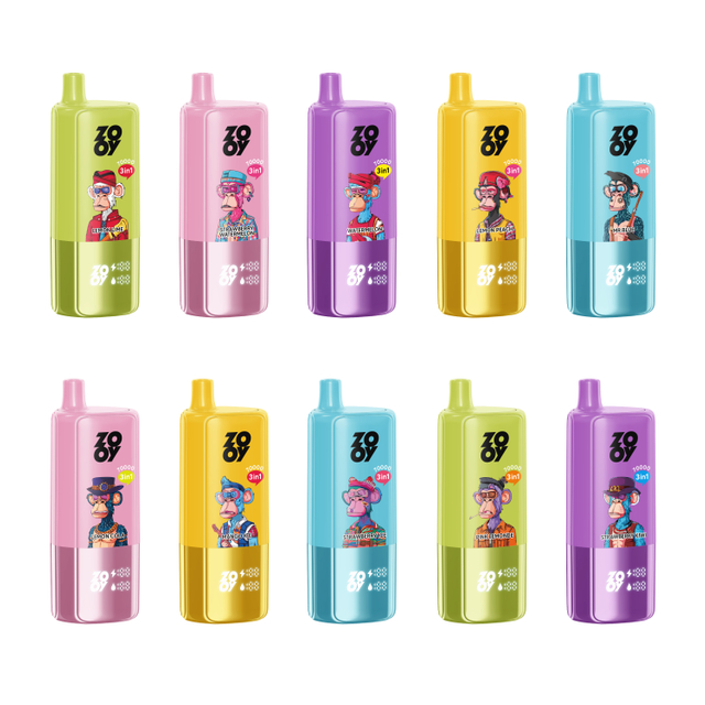 Zooy Vape Triple 70000puff 60000 Electronic Cigarette Disposable Vape 70K 3in1 Flavor Germany Warehouse in Stock