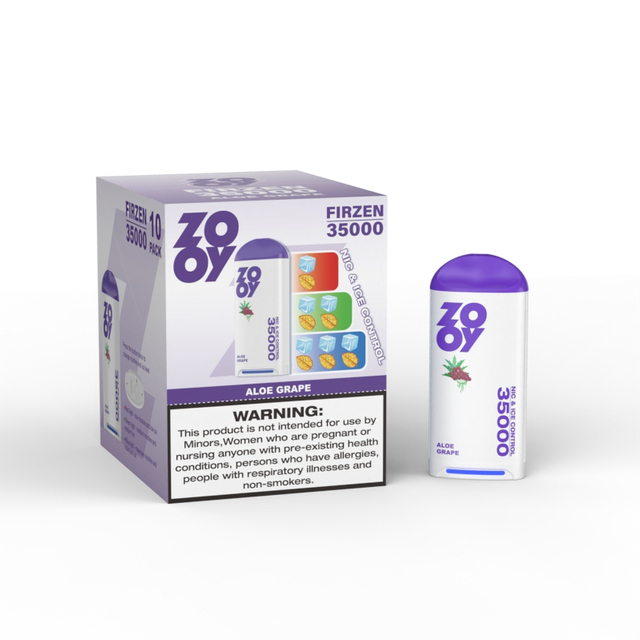 ZOOY FIRZEN 35000 Disposable Vape Puff 120K Three fruit flavors EU Warehouse-Aloe Grape