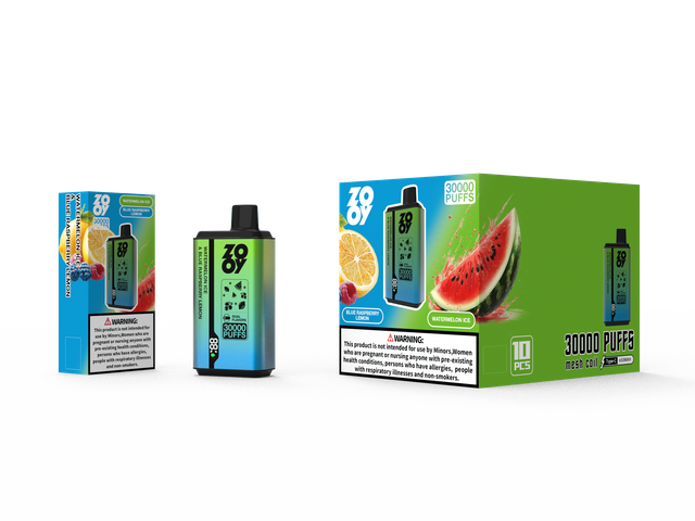 ZOOY twins 30000 2 in 1 Disposable Vape Puff 120K Dual Flavor EU Warehouse-watermelon ice & Blue Raspberry lemon