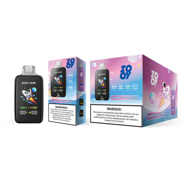 ZOOY VAPE FLYER 35000 Disposable Vape Puff 120K Dual Flavor EU Warehouse-blueberry watermelon