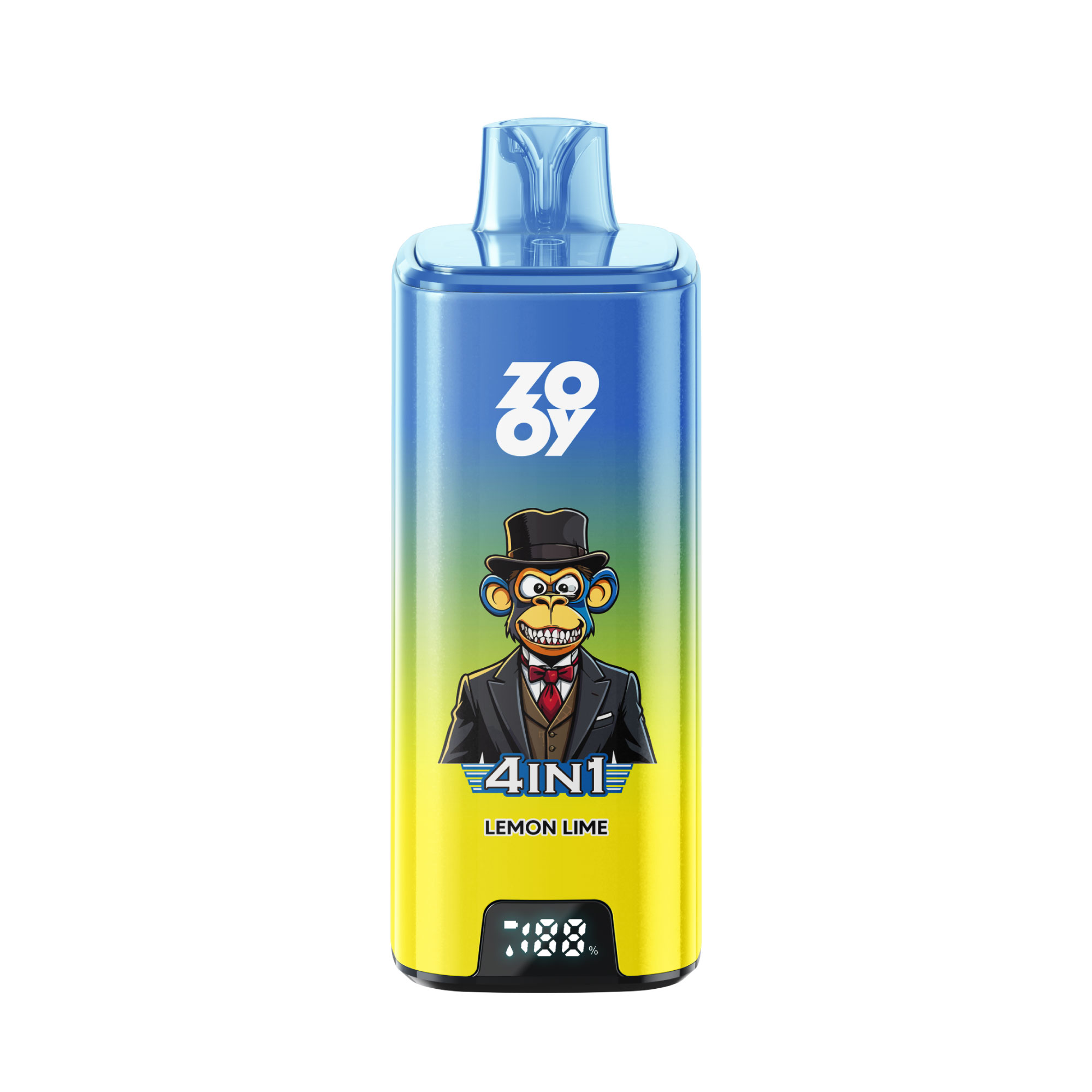  2026 Best Disposable Vapes Zooy Vape Quads 4 in 1 200k Puff Flavour Disposable Vapes-lemon lime-strawberry ice-raspberry watermelon-fizzy cherry